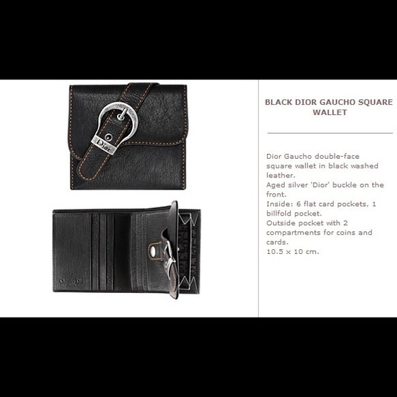 ((SOLD)) [Authentic] Dior Gaucho Square Wallet ✨ - Picture 5 of 7